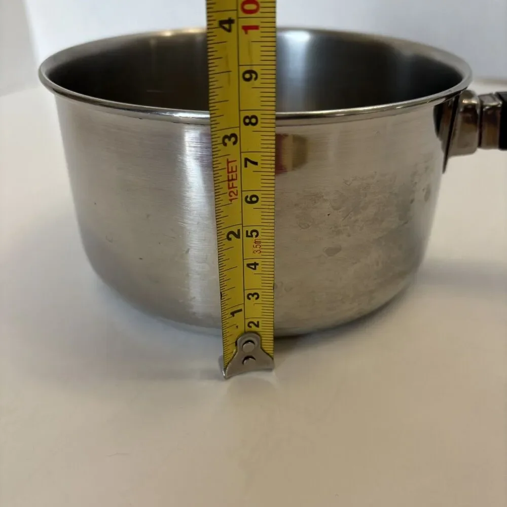 Vtg Farberware 1Qt Saucepan Pot Stainless‎ Steel Aluminum Clad Bronx NY USA